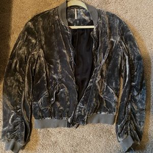 velvet Free People bomber jacket